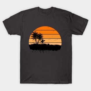 sunset surf, surfing, beach shirt,surf, surfer,shirt, summer shirt, T-Shirt